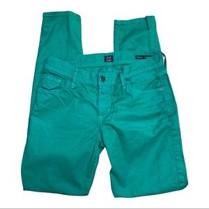Citizens of Humanity Thompson skinny mid rise green denim jeans women’s 27/4